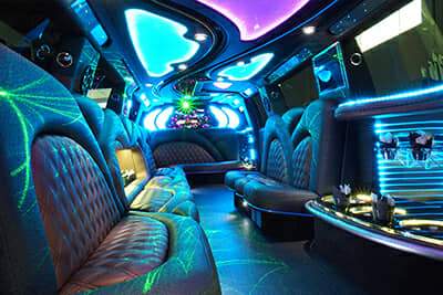 Luxury interior on limo