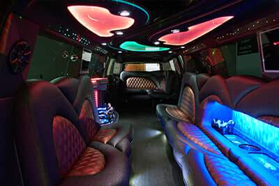 Exotic flooring on limo